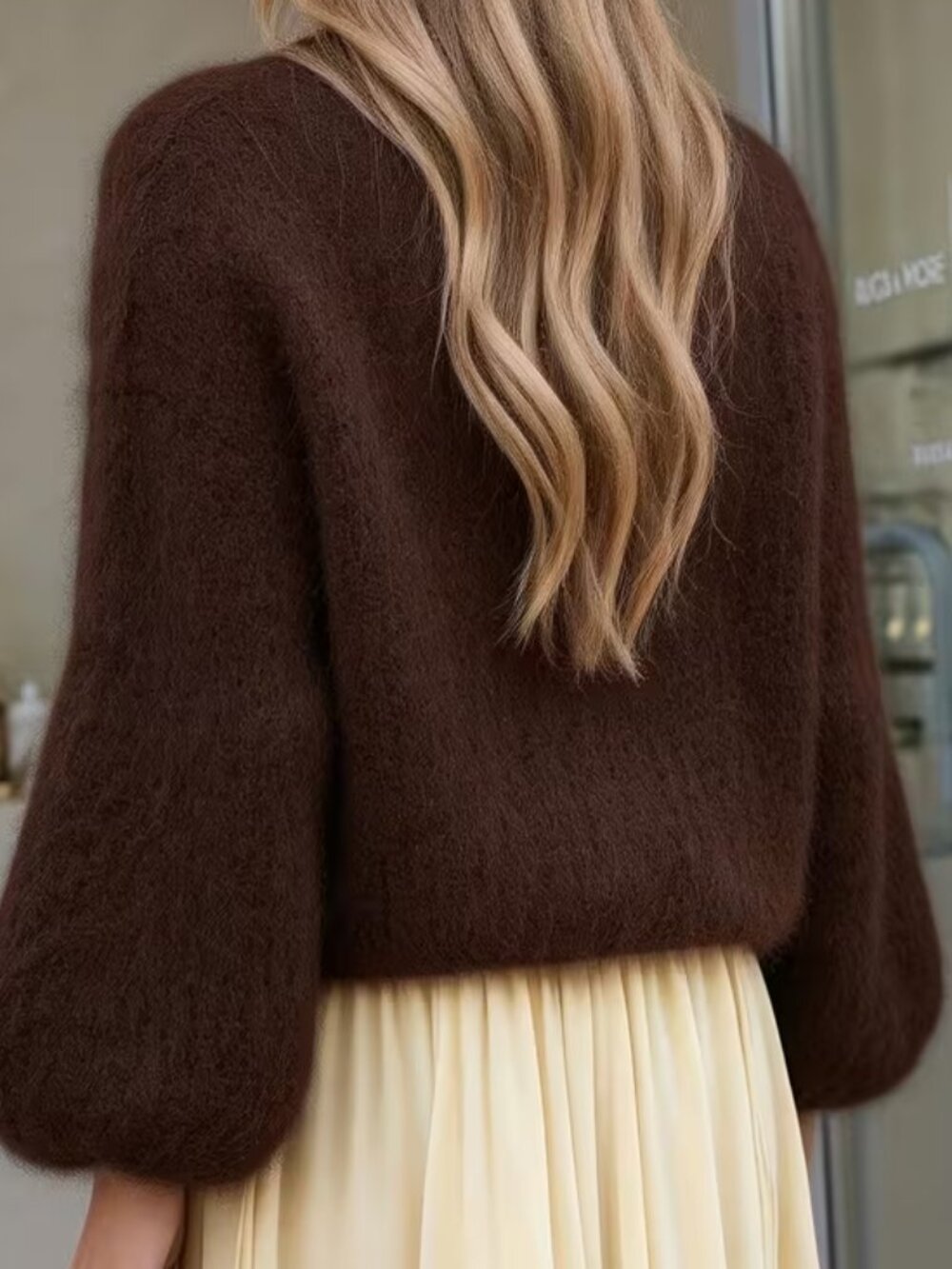 NEW FW2026 Brown wool Mix Sweater XL 14 - Picture 2 of 8